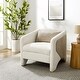 preview thumbnail 11 of 15, Mid Century Modern Armchair,Swivel Chair for Living Room, Bedroom - 30" x 29.5" Camel
