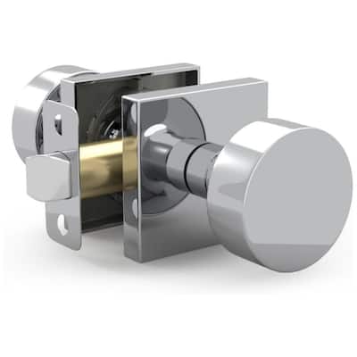 Mega Handles SUANA Modern Square Passage Door Knob for Hallway, Closet, Bathroom | Keyless Reversible Interior Door Handle
