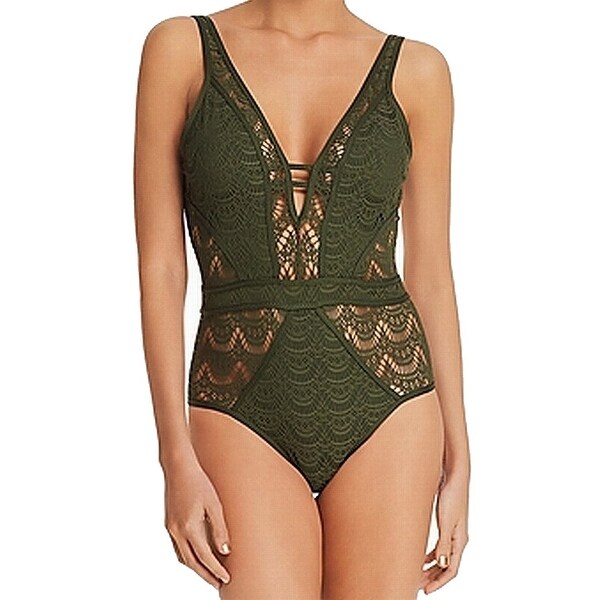 dark green swimwear