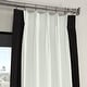 preview thumbnail 17 of 24, Exclusive Fabrics Modern Color block Cotton Vertical Pleated Curtain (1 Panel) - Luxury Home Decor curtains