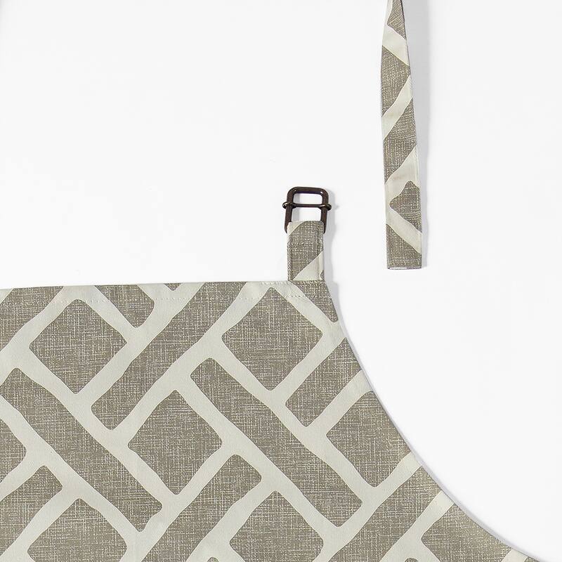 Exclusive Fabrics Martinique Printed Cotton Apron - 27 X 34