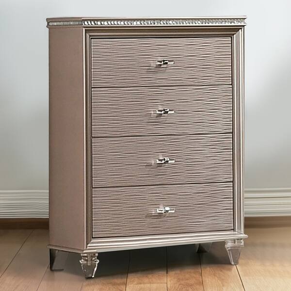 44 inch long dresser Techni Home Wood Frame Dresser with 6 Large Fab ric Drawers,Black