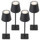 preview thumbnail 17 of 30, C Cattleya 4-Pack LED Cordless 3CCT Dimmable Portable Table Lamps Black