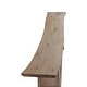 preview thumbnail 7 of 7, Artissance Live Edge Solid Walnut Wood Console Table with Shelf, 79 Inch Wide, Natural Finish (Color & Size May Vary)