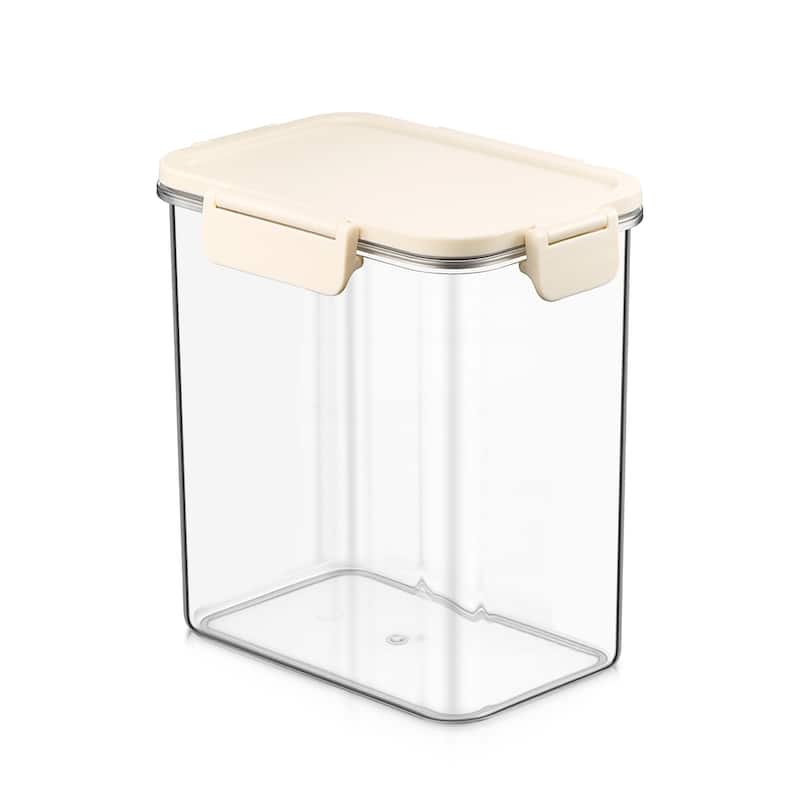 Sorbus Airtight Food Storage Container, Clear Stackable Canister for Pantry, Rice, Pasta, Cereal & Snacks - Medium Tall Rectangle - 1 Piece
