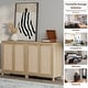 preview thumbnail 6 of 7, SICOTAS Rattan Sideboard Buffet Set of 2 with 2 Doors