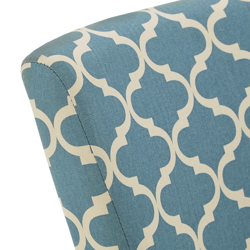 Catherine Moroccan Pattern Fabric Parsons Dining Chair (Set of 2) by iNSPIRE Q Bold