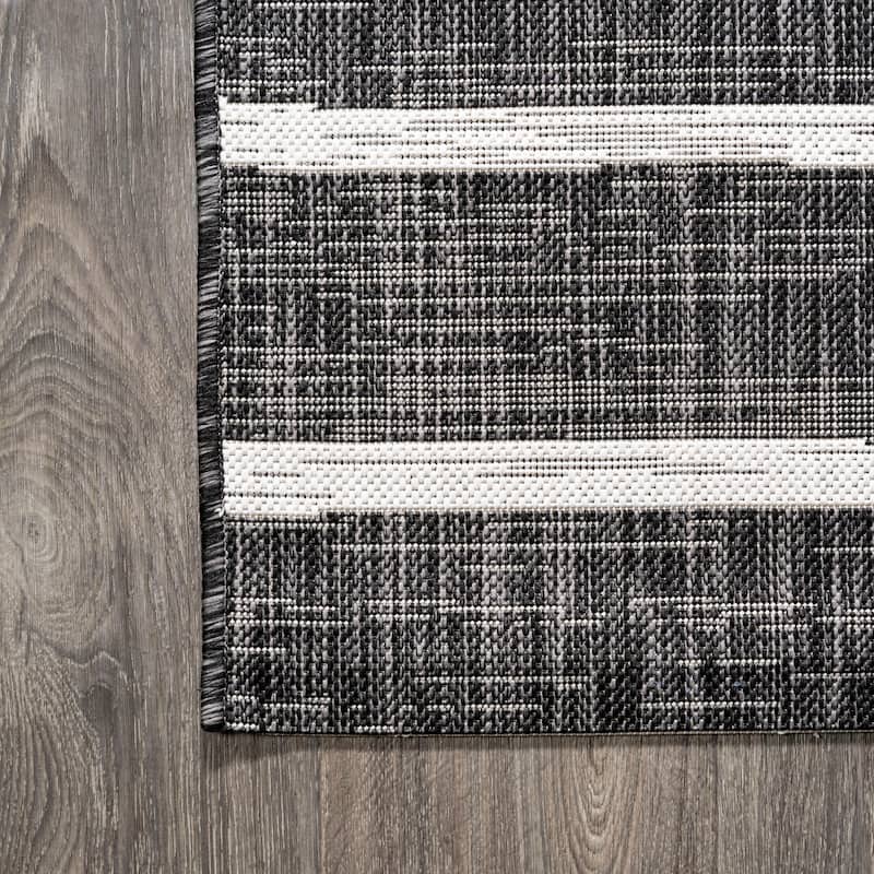JONATHAN Y Andratx Berber Stripe Indoor/Outdoor Area Rug