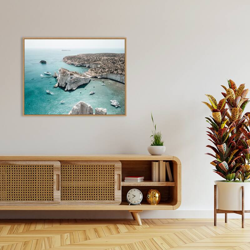 Enchanted Kleftiko by Bella Eve Framed Canvas Wall Art Print - Sylvie Natural