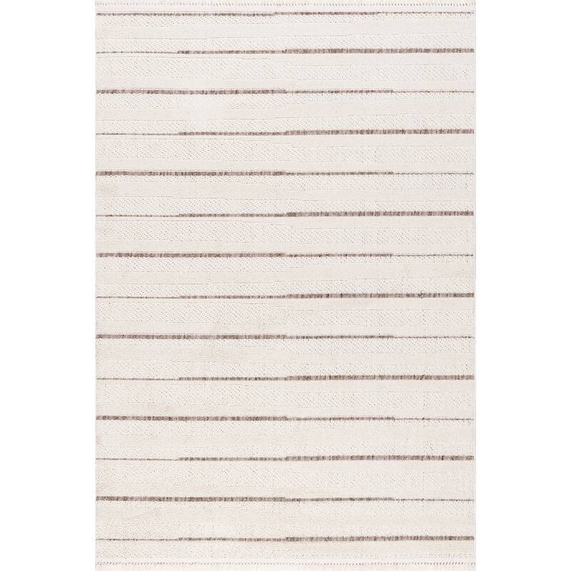 Nuloom Aloe Striped Tassels Area Rug