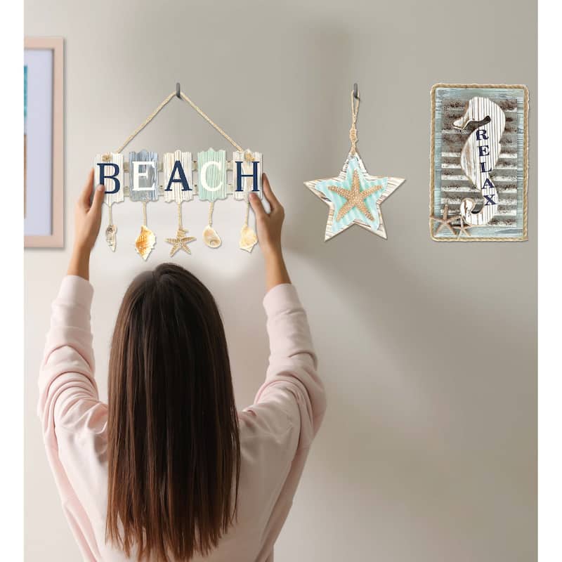 CoTa Global Aquarius Nautical Collection Wall Accent - 3 Pieces