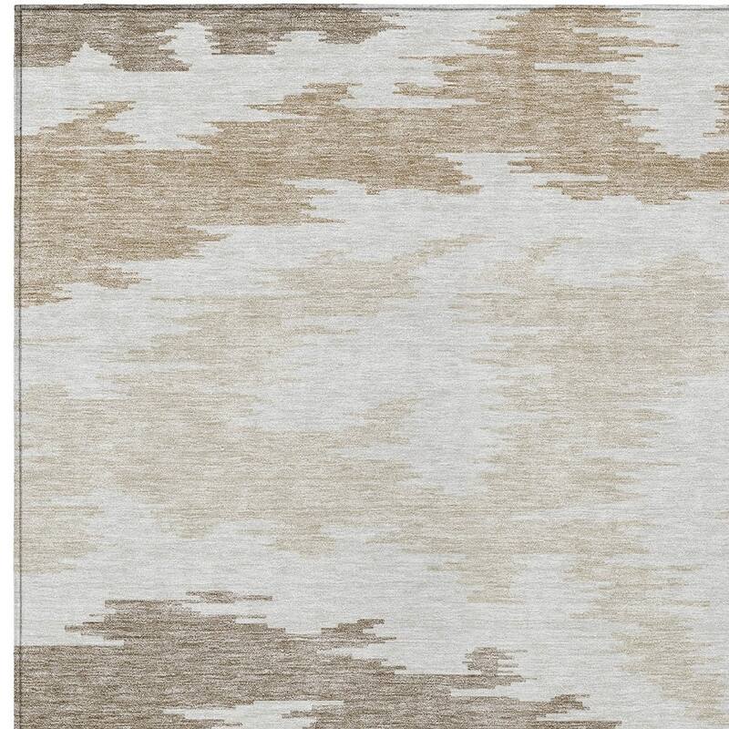 HomeRoots Abstract Transitional Rectangle Outdoor Rug