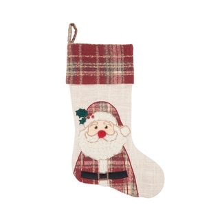 Plaid Santa Stocking