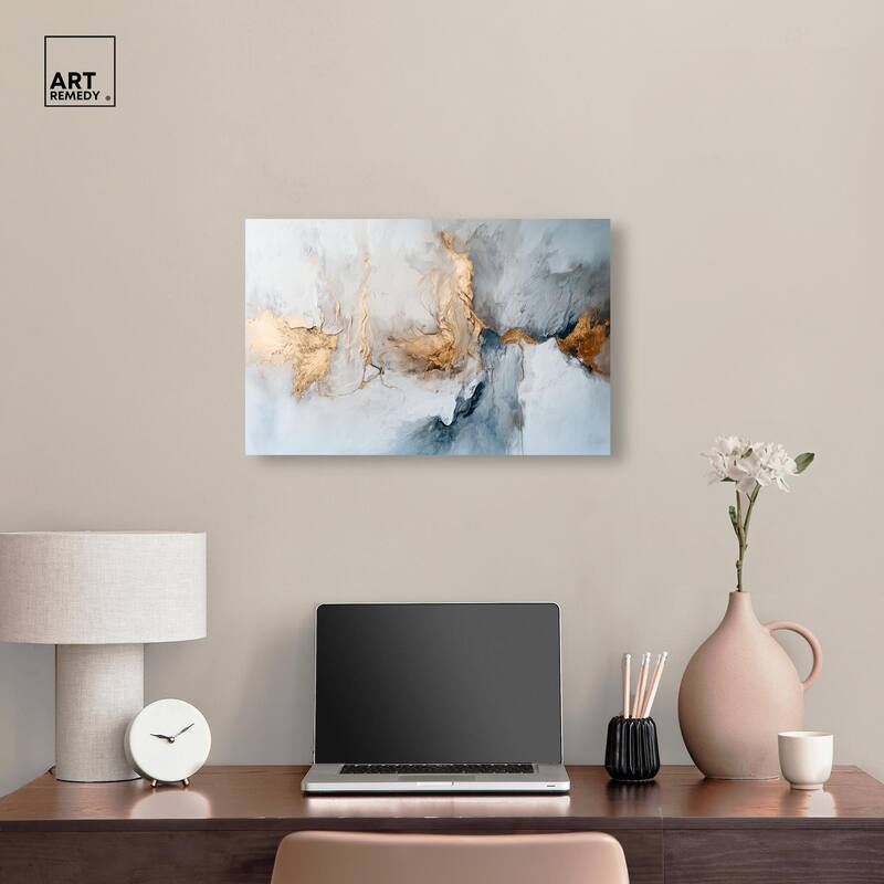 Canvas of Golden Shades Canvas by Art Remedy, Gallery Wrapped
