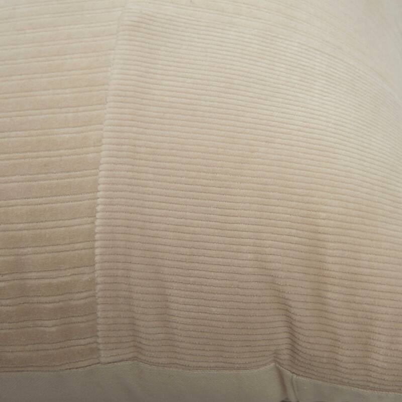 Rizzy Home Solid Corduroy Modern Pattern Blocked Throw Pillow