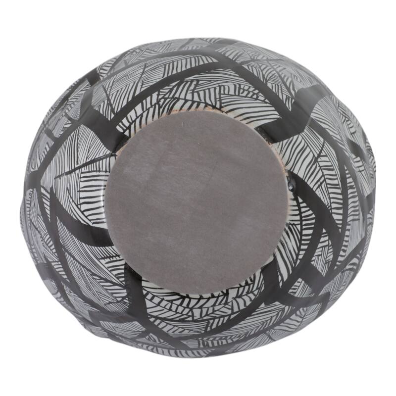Ceramic Handcrafted Graphic Design Decorative Bowl Abstract Pattern