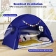 preview thumbnail 20 of 28, Gymax Twin Full Size Bed Tent w/2 Windows Flags for Boys & Girls Aged