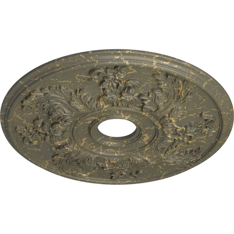 23 5/8"OD x 4 5/8"ID x 1 7/8"P Acanthus Twist Ceiling Medallion