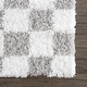 preview thumbnail 5 of 82, Hauteloom Atira Living Room, Bedroom Area Rug - Contemporary - Plush Pile - Light Gray,Cream - 7'10" x 10'3"