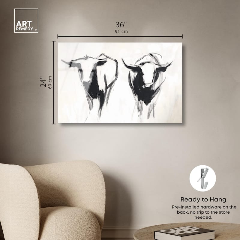 Bovine I Acrylic by Art Remedy, Ready to Hang