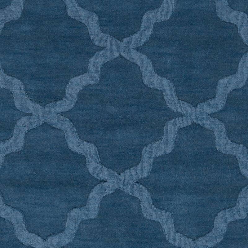 Hand-Tufted Amy Tone-on-Tone Lattice Wool Area Rug