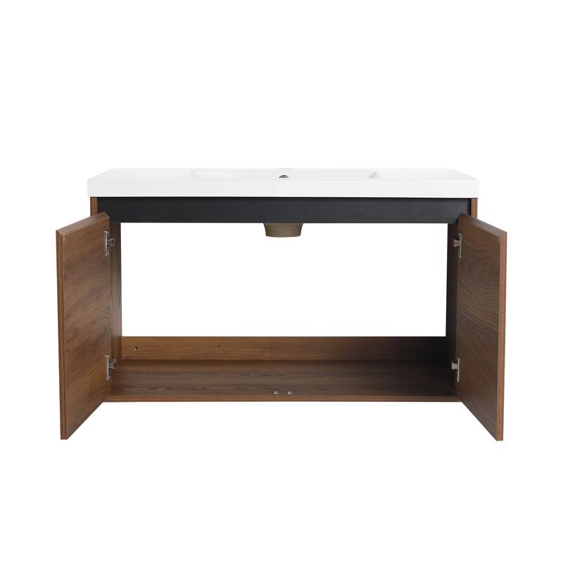Beingnext 16''/20''/24"/30"/36" Bathroom Vanity with Sink, Floating Bathroom Vanity with Soft Close Door