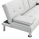 preview thumbnail 16 of 22, Modern Sofa Bed with Armrest Two Cup Holders