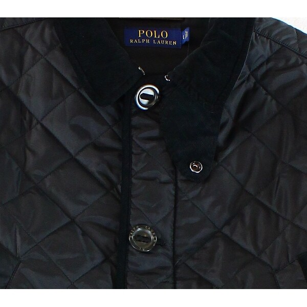 ralph lauren black quilted jacket