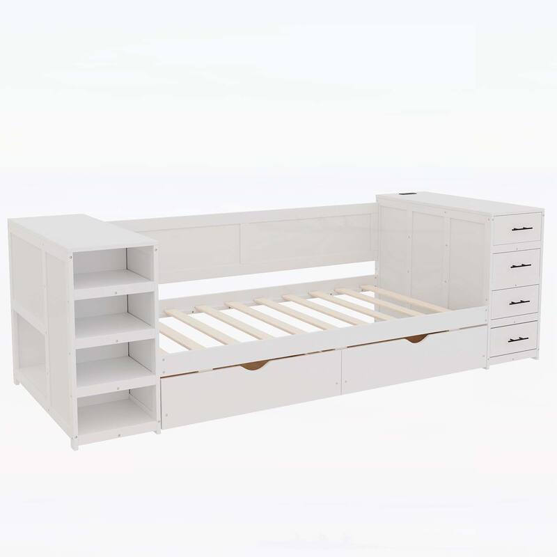 Wooden Daybed with Abundant Storage for Bedroom Enhancement