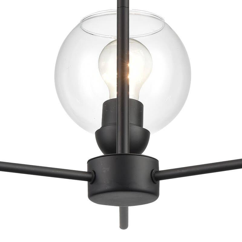 Astoria 23-inch Wide 3-Light Chandelier in Brushed Nickel