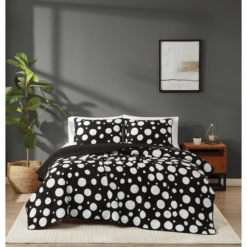 Truly Soft Sophia Dot Quilt Set - Queen
