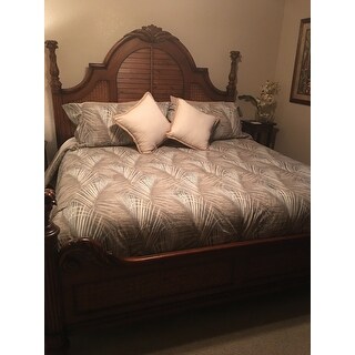 tommy bahama raffia palms king comforter set