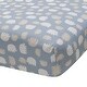 preview thumbnail 4 of 6, Lambs & Ivy Signature Elephant Tales Blue/Gray/White Stripe 4-Piece Nursery Baby Crib Bedding Set