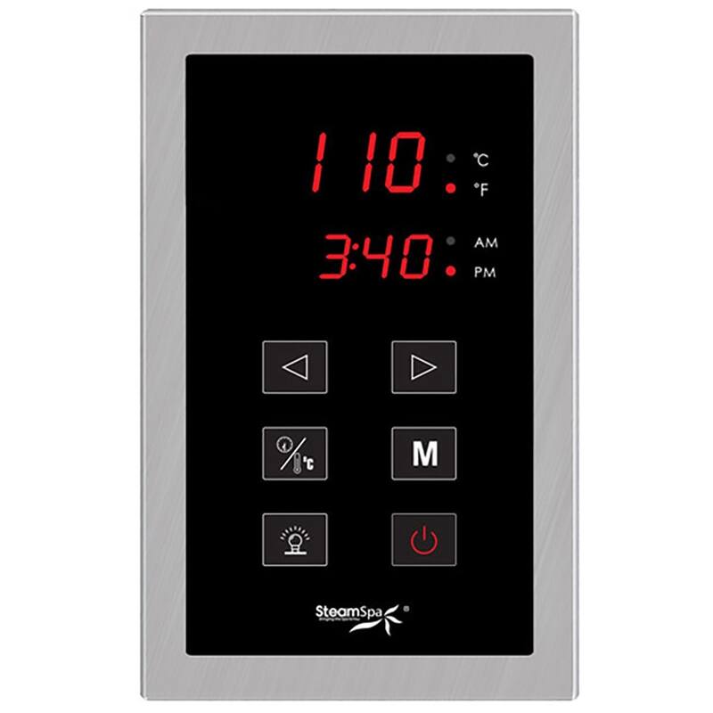 SteamSpa Oasis 4.5 KW QuickStart Acu-Steam Bath Generator Package with