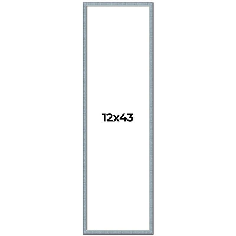 12x43 Frame Rustic Sky Blue Solid Wood Picture Frame | 0.75 Inch