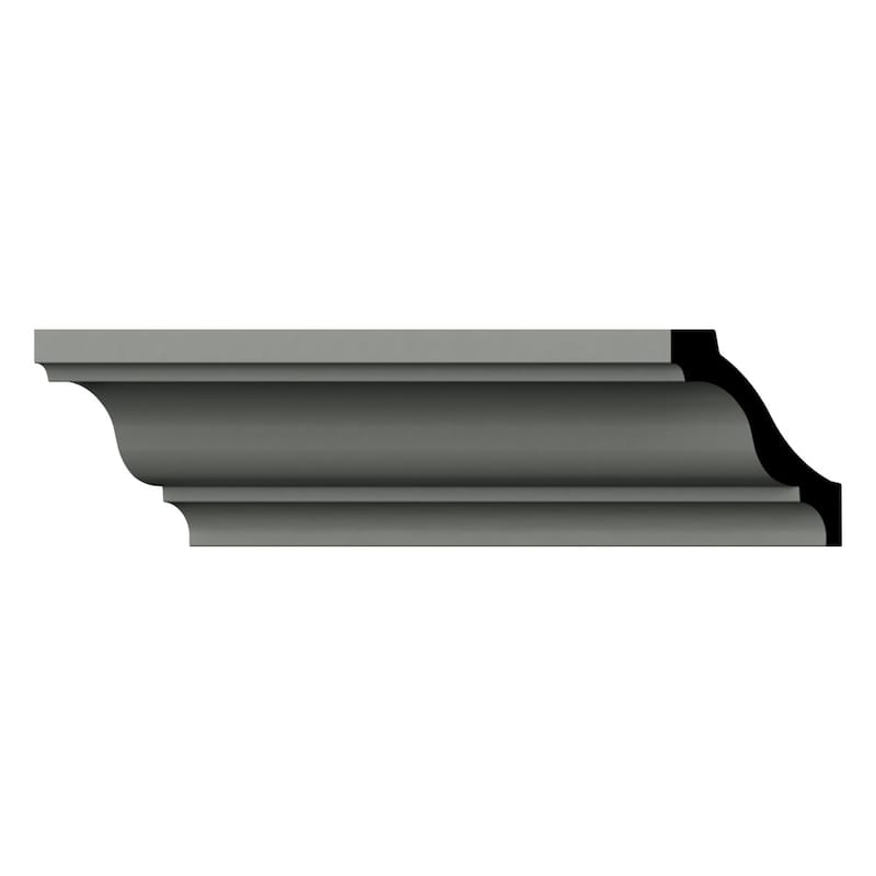 2 3/4"H x 2 3/4"P x 3 7/8"F x 96"L Adeline Crown Moulding - 1-Pack