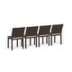 preview thumbnail 6 of 5, Popham Wicker Stacking Chair (Set of 4) by Havenside Home