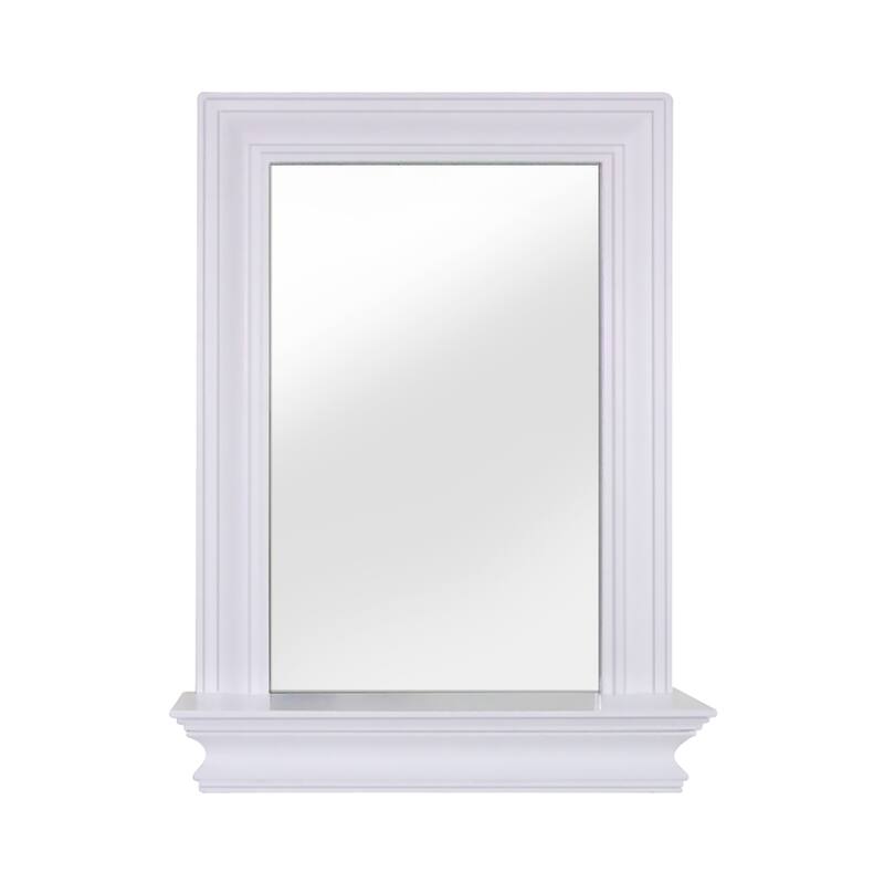 Teamson Home Stratford Removable Wall Mirror with Shelf
