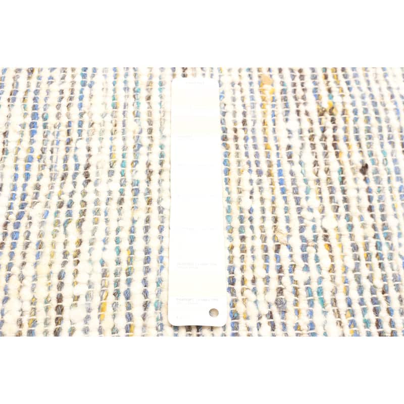 ECARPETGALLERY Braid weave Sienna Cream Wool Rug - 5'0 x 7'9