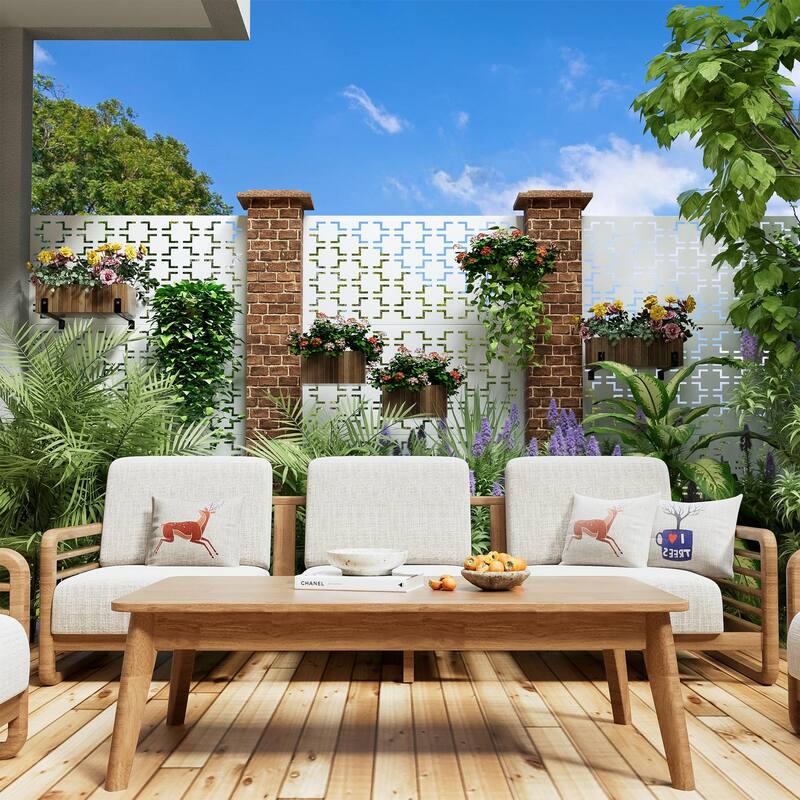 6 ft. H x 4 ft. Metal Privacy Screen Free Standing - 72*47