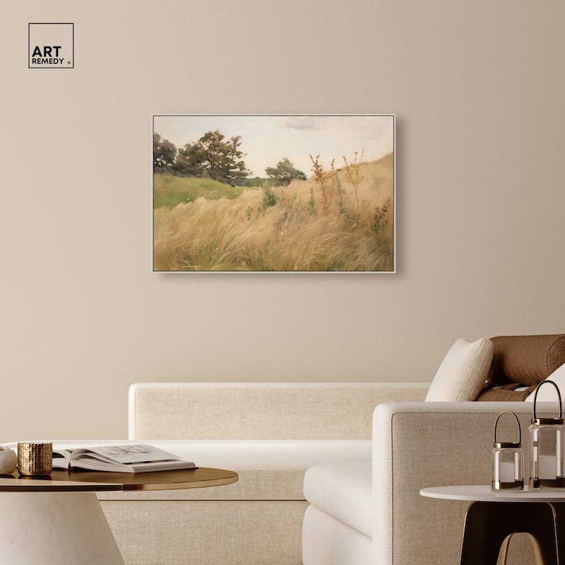 Cogon Grass Breeze I Canvas by Art Remedy