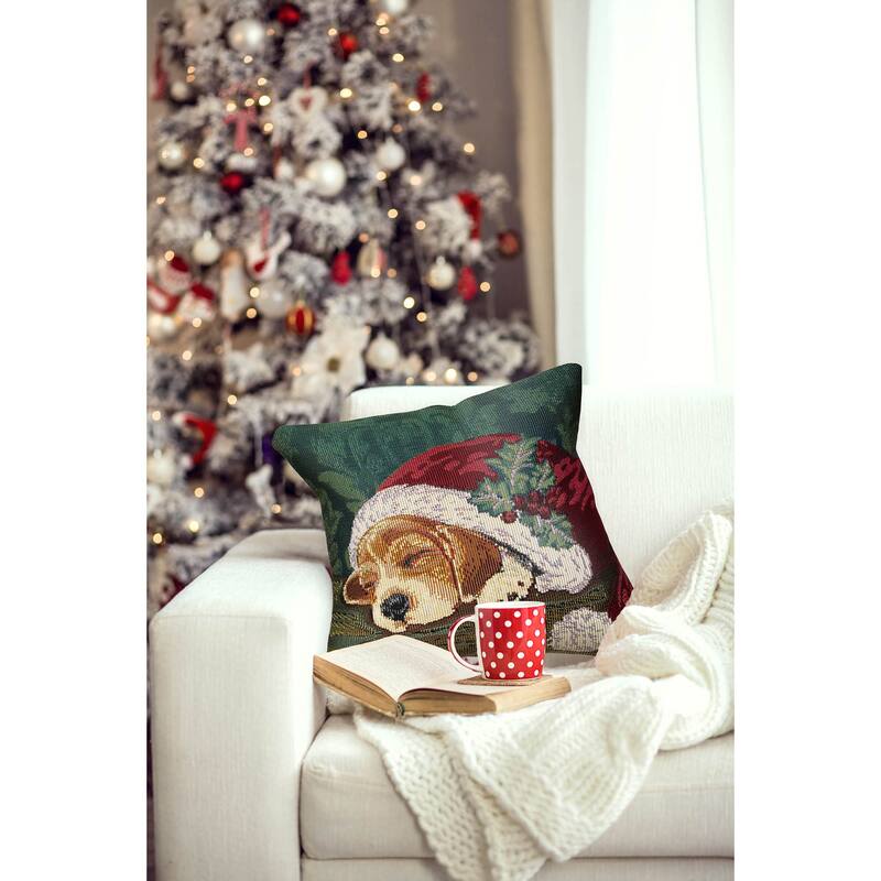 Liora Manne Marina Nap In A Cap Indoor/Outdoor Pillow - Pine - 18 x 18
