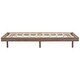 preview thumbnail 8 of 6, Floating Platform Bed / Wood Slat Support/No Box Spring Needed, Walnut