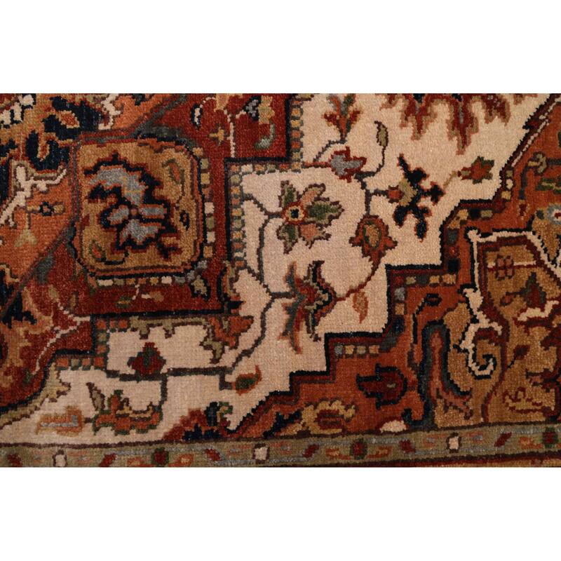 ECARPETGALLERY Hand-knotted Jules Sultane Ivory Wool Rug - 4'0 x 5'11