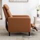 preview thumbnail 22 of 31, Modern PU Leather Adjustable Recliner Chair Glider for Living Room Home Theater
