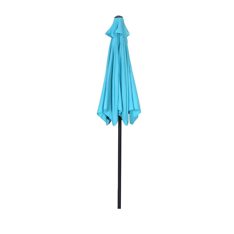 Ainfox 9ft Outdoor Patio Umbrella Multi-color Crank Lift Without Base