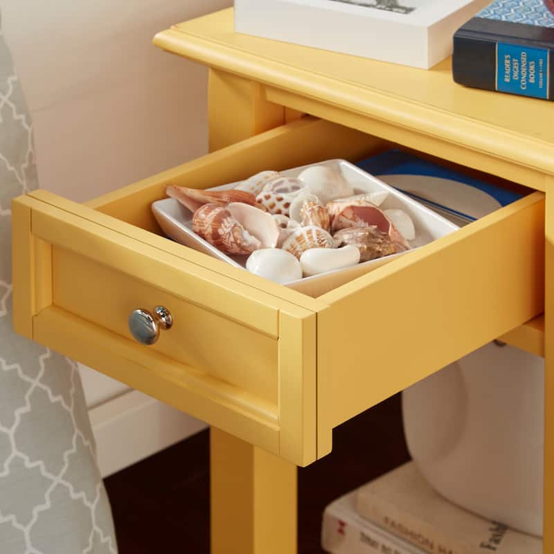 Zayden 1-drawer Side Table with Charging Station by iNSPIRE Q Bold