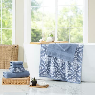 Modern Threads Amaris 6-Piece Yarn Dyed 100-Percent Cotton Towel Set