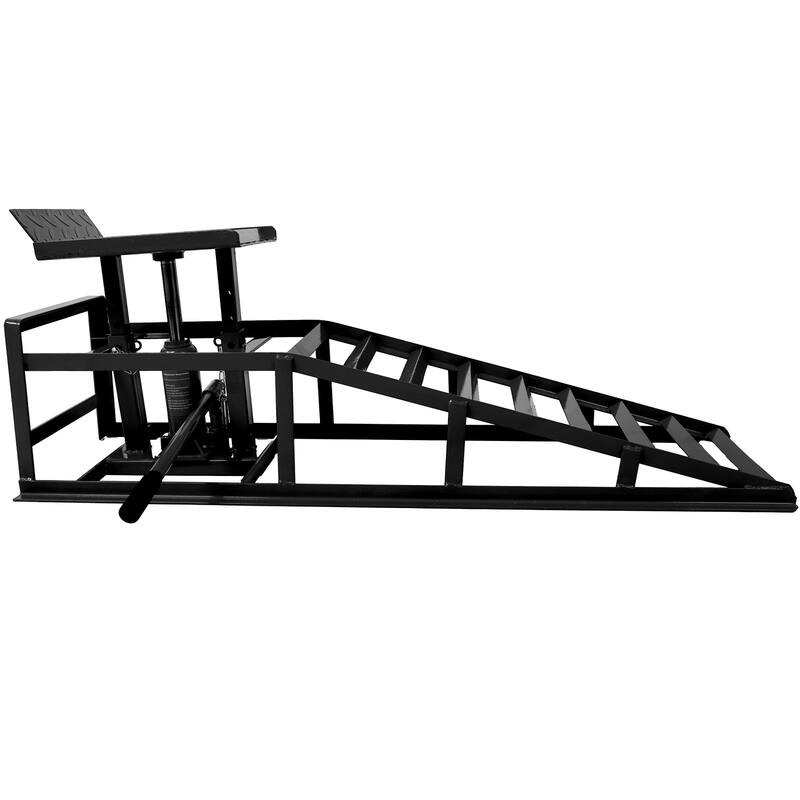 Auto Car Truck Service Ramps Lifts, Garage Car Lift Hydraulic Ramps Black 5 Ton, Hydraulic Lift Repair Frame Lift(2 Pack)
