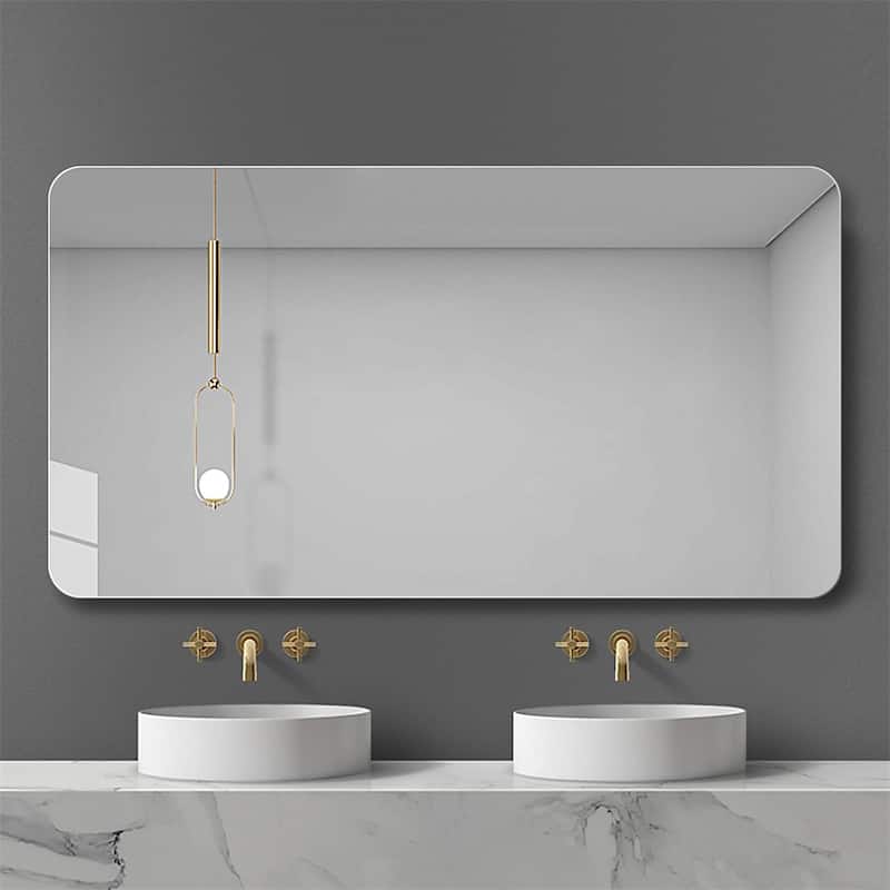 Bathroom Vanity Mirror,Wall-Mounted Mirror Anti-Fog Waterproof